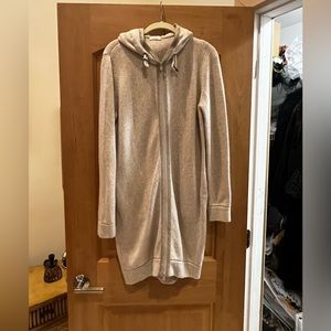 Brunello Cucinelli Cashmere  Coat Sweater w Monili Detail w/ Hood